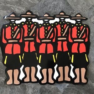 RARE Marc Tetro RCMP Mounties Placemats Set of 6 Danesco